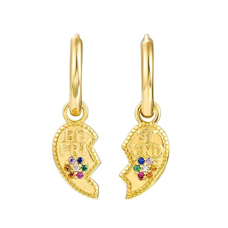 925 Silver Needle Square Pendant Hoop Earrings Vintage Gold Earrings For Women Shell Pendant Earring Fashion Jewelry Accessories