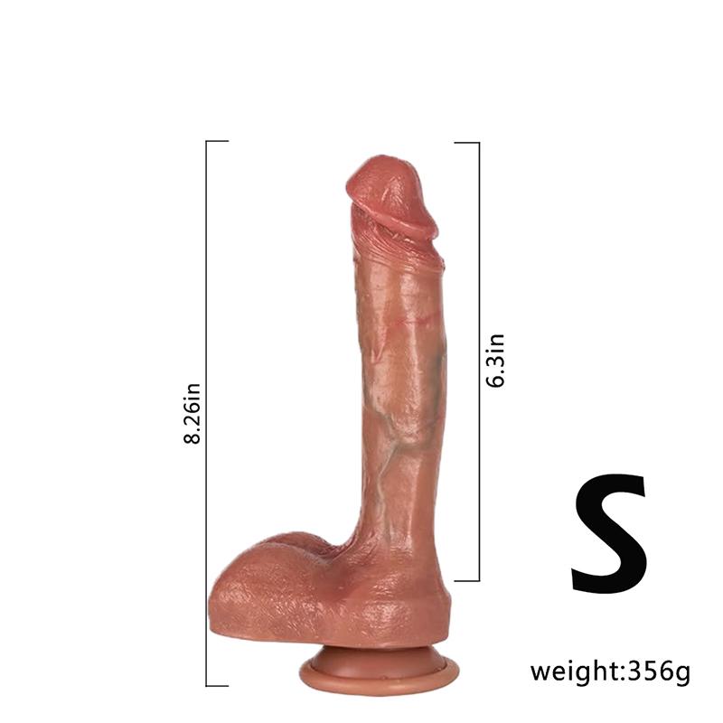 Realistic Silicone Dildo, Feels Like Skin, Huge Size for Clitoral, Vaginal and Anal Stimulation, with Strong Suction Cups, Adult Sex Toys for Women