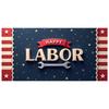 Decorative Design Labor Day Banner Festive Design Labor Celebration Banner for Event Decoration Holiday Celebration Indoor Use