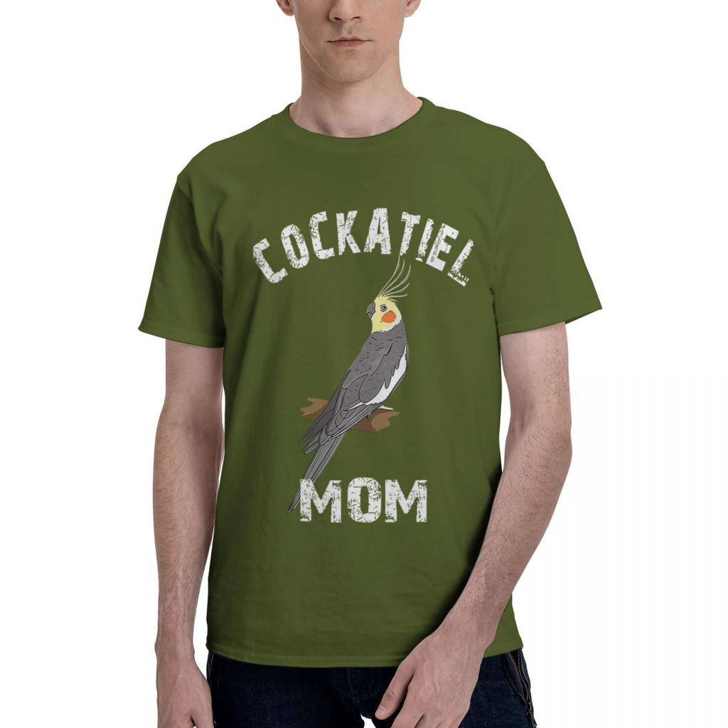 Cockatiel Mom Gift Cockatiel Parrot Bird Owner Gifts 100 Cotton Casual Breathable Confortable Vintage Designer Clothes Men Men