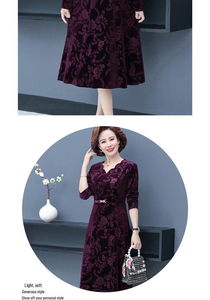 Rochie de nuntă elegantă pentru Mama Miresei/Ginerelui pentru Primăvară și Toamnă - Fustă Formală Stilată pentru Femei Peste 50 de Ani