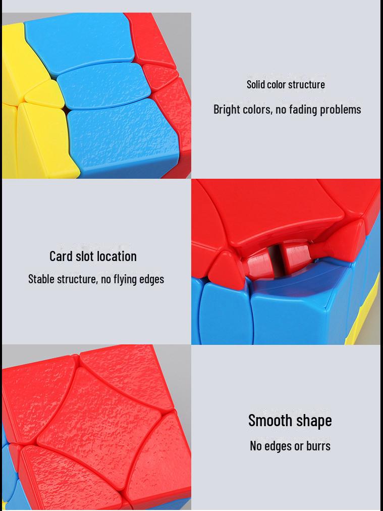 Shengshou Phoenix Tribute Colored Educational 3x3 Leather Grain Rubik's Cube