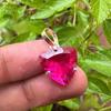 20.35 Ct Natural Pink Sapphire Trillion Cut 925 Sterling Silver Pendant Gemstone