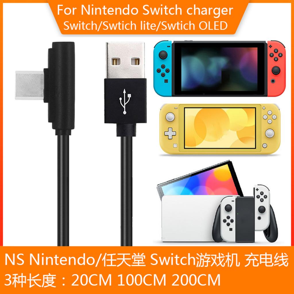 Usb Charging Cable Type-c 90 Degree Elbow Charger Power Cable Compatible For Switch Game Console Mobile Phone