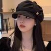 Cloud Style Beret Hat For Women Large Head Size Octagonal Cap for Outdoor Walking or Shopping