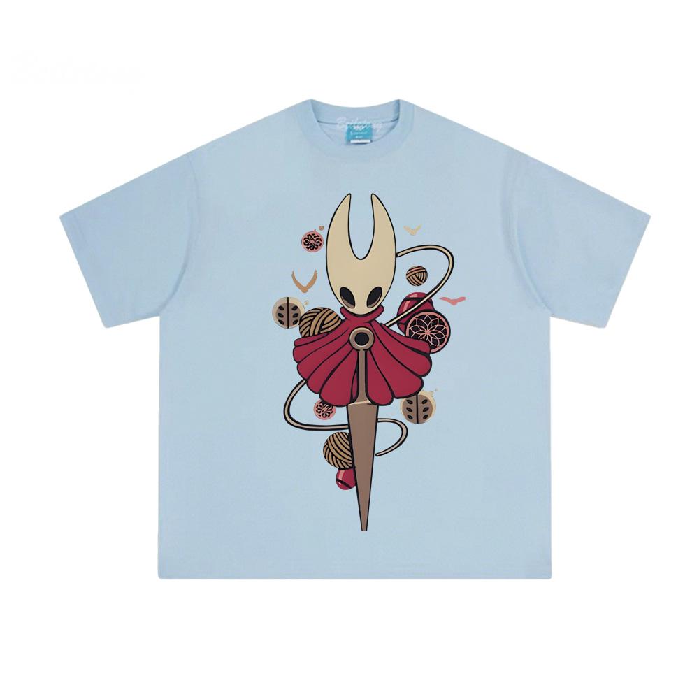 Hollow Knight Silksong Tee Indie Gamer Team Cherry Merch 100% Cotton T Shirts 2026 New Spring and Summer Handsome Fashion Tops