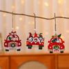 New Creative Small Car Wooden Pendant Christmas Tree Faceless Old Man Ornament