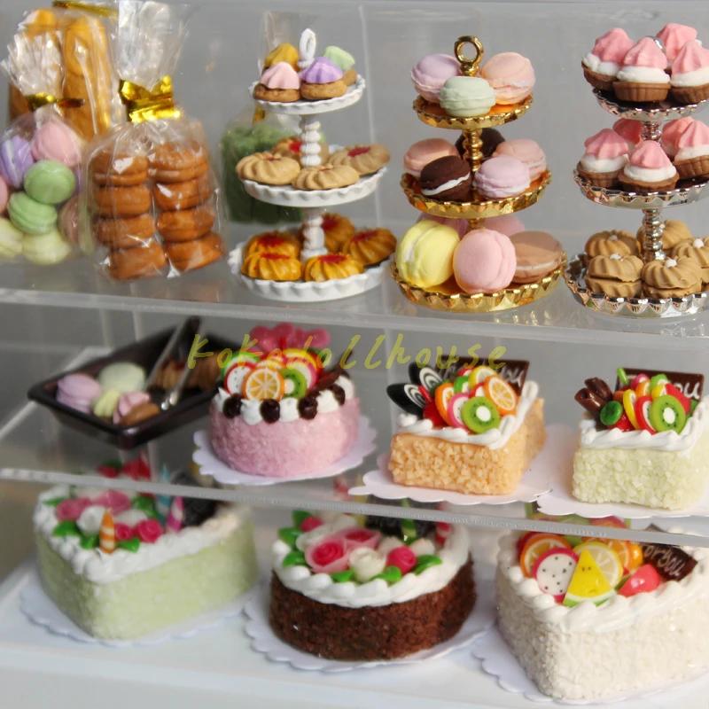 1/12 Maßstab Puppenhaus Miniatur Kuchen Rollenspiel Küche Mini Dessert Essen für Blyth BJD Puppe Zubehör Spielzeug