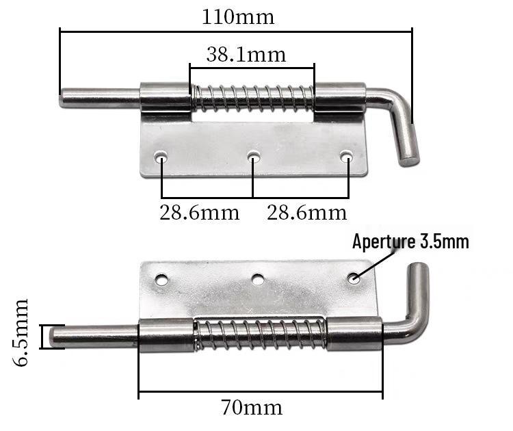 Spring Pin Removable Hinge E-HYGL60, E-HYGR60, E-H60, E-HYSR60
