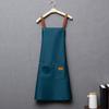 Men's and Women's Solid Color Halter Neck Kitchen Apron with Custom Logo Option