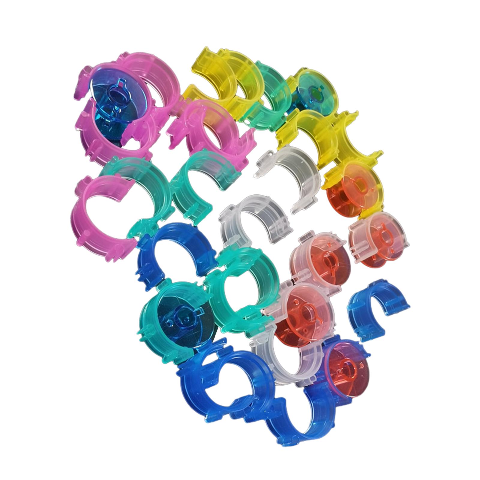 

20 шт. Зажимы для шпулек Держатели Органайзер для ниток Держатель для шпулек Зажимы Силиконовые обниматели для катушек Держатели для ниток для вышивки кофейный