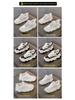 2025 Trendy Women's Genuine Leather Platform Sneakers with Thick Sole and Concealed Lift