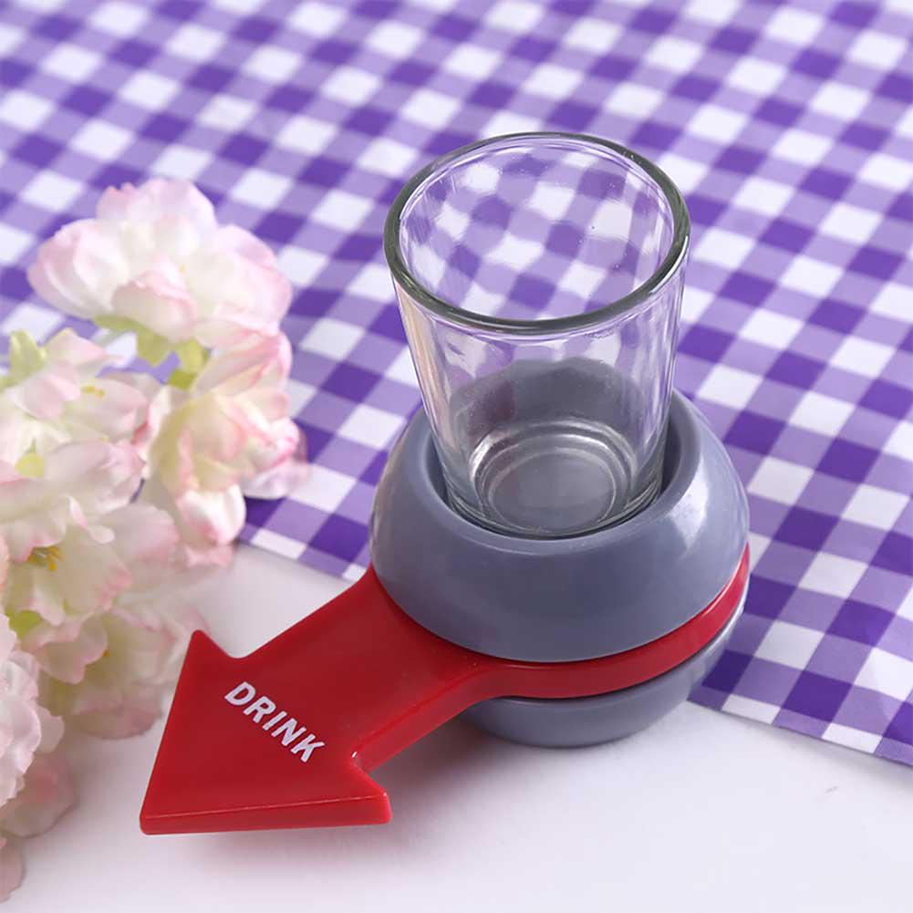Funny Shot Spinner Party Game Rotatable Arrow Beer Wine Glass Cup Kit  Drinking Game Gifts Entertainment Supplies