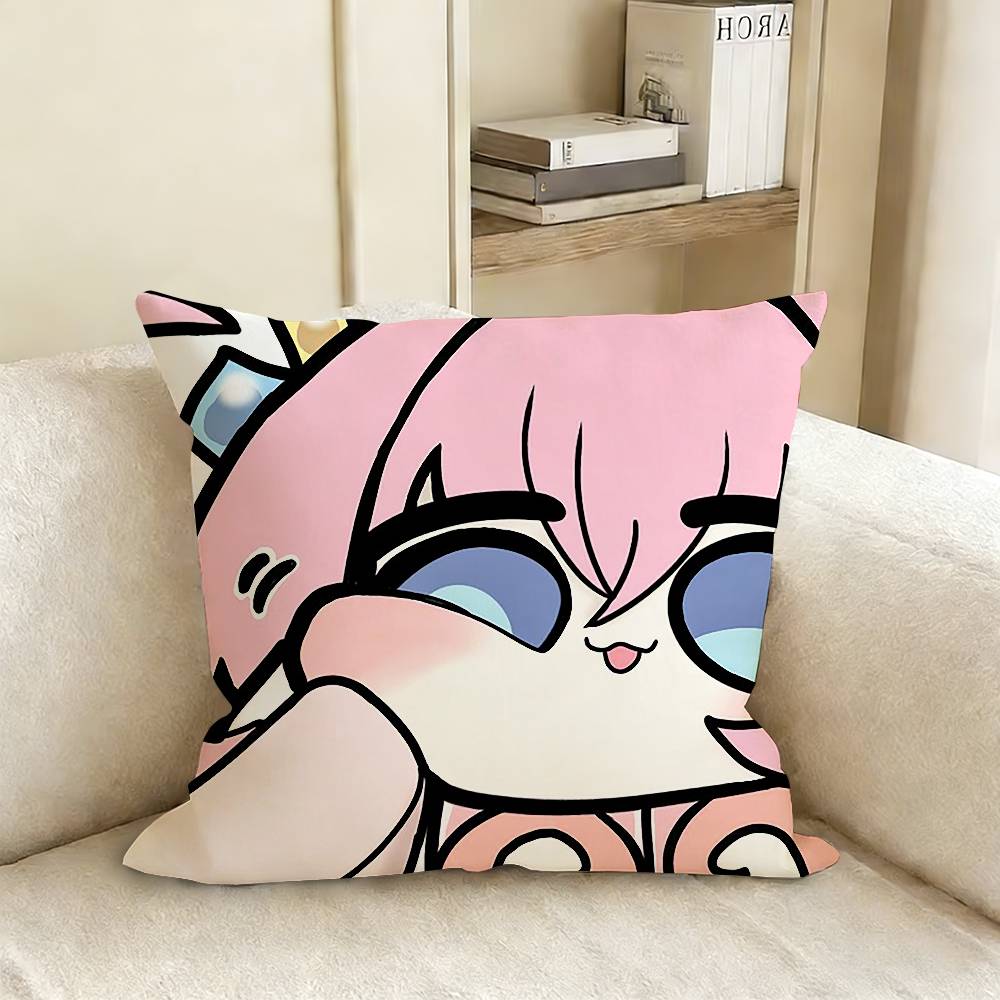 Trickcal Chibi Go G-Game Pillow Case Living Room Sofa Cushion Cover Suitable For Home Bedroom Room Decoration