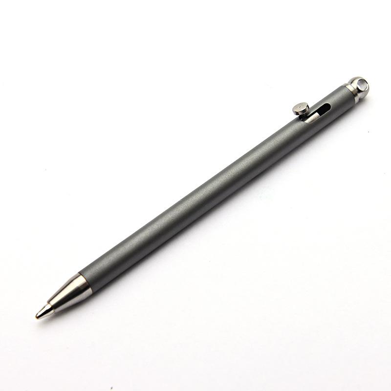 

Creative Titanium Alloy Mini Bolt Pen, Portable Keychain Pendant, Portable Travel Pocket Ballpoint Pen, Dual-Use For Writing And Playing