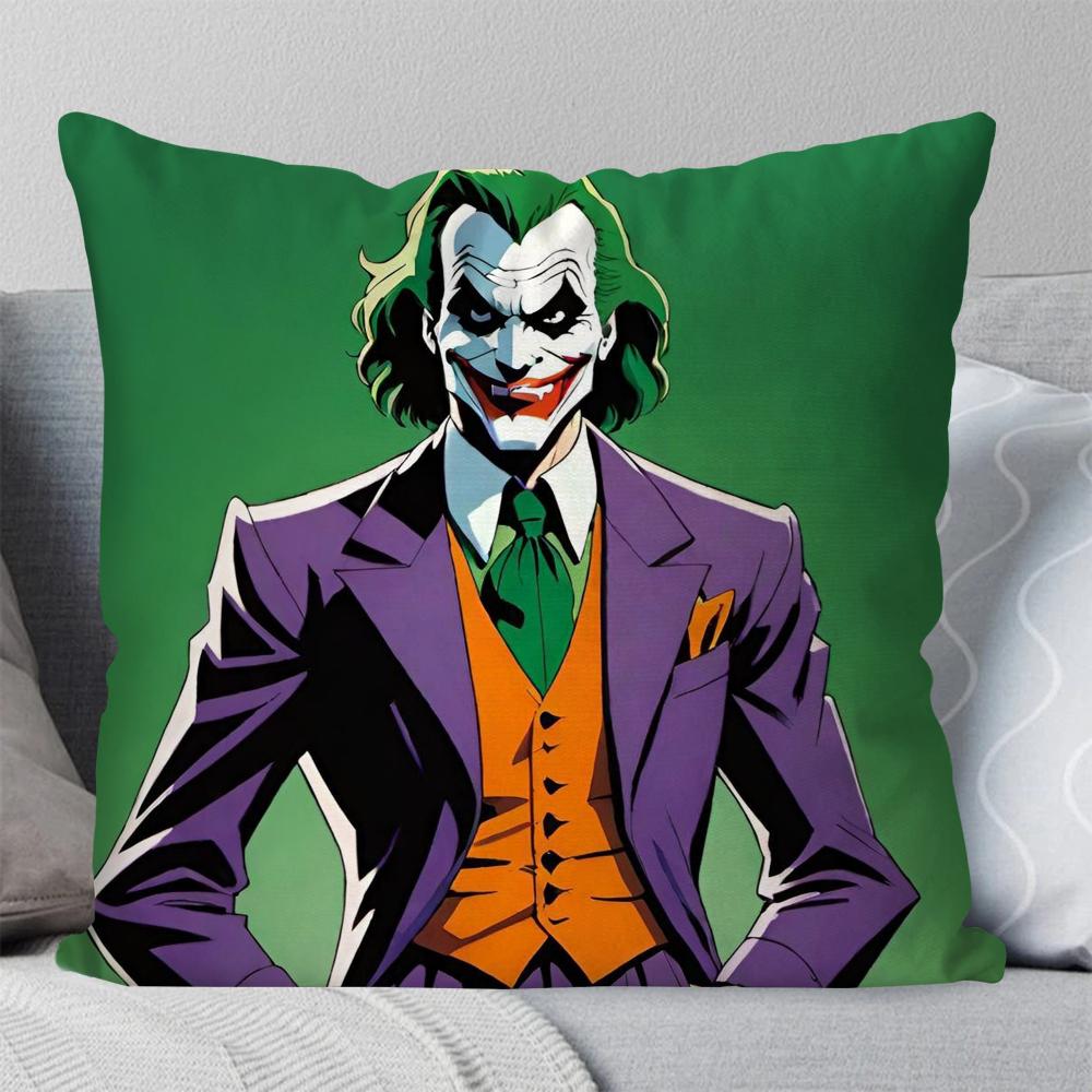 1Pc Super Villain J-Joker Movie Pillow Case Square Pillow Bedroom Sofa Leisurecomfortcushioncarliving Room Home Decoration 40X40