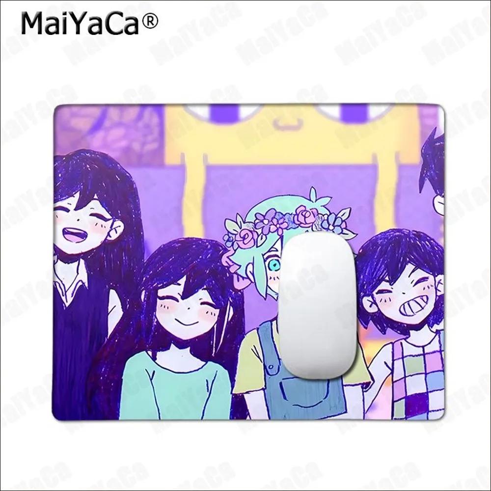 OMOCAT Omori Pattern  Mousepad Rubber Small Thickened Mouse Pad Gaming Keyboard  Office Supplies Room Decor for PC Mouse Carpet