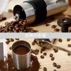 HXDWLKJ Kleine Mini Kaffeemühle, Manuelle Kaffeemühle, Edelstahl und Keramik, Waschbar, Einstellbare Mahlgröße, Tragbares Küchenmahlwerk