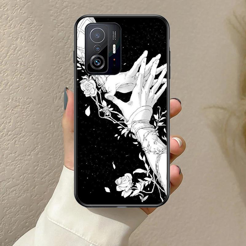 Anime Aesthetic Black Funda For POCO F5 F3 M5s C40 F4 GT X3 X4 X5 Pro Case For Xiaomi 12 13 Lite 11T 12T Pro 12X