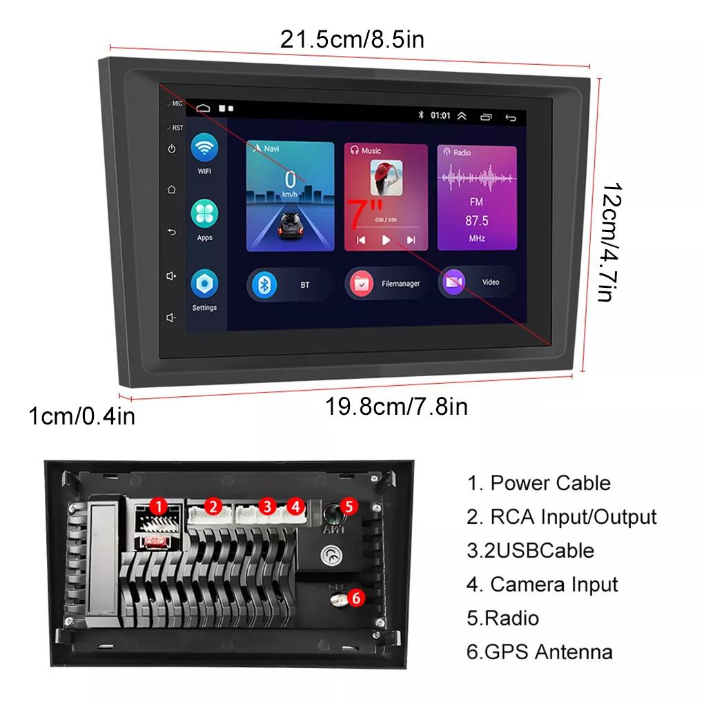 Driving Companion HI-FI Car Radio Stereo With Hands-free Calling Hi-fi Audio Screen Display