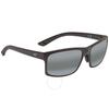 Maui Jim Pokowai Arch Nuetral Grey Square Unisex Sunglasses 439 2m 58