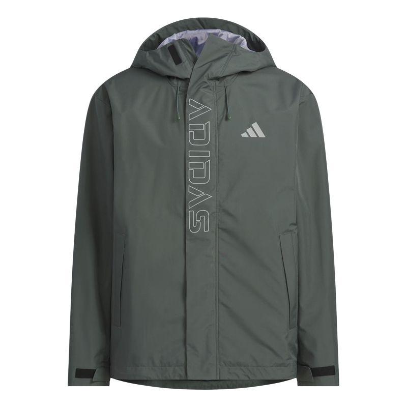 Adidas Casual Series Logo Letter Zip-Up Hoodie Lightweight Daily Outerwear Unisex Jackets KF5215 L