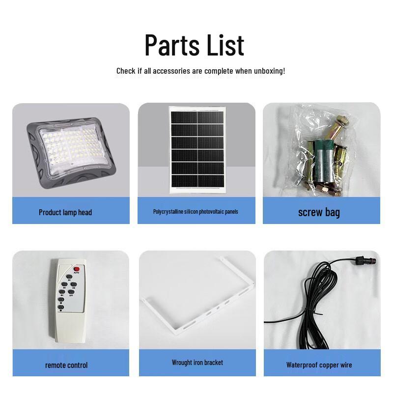 JUN YONG LIGHTING Outdoor Solar LED Floodlight