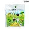 8Pcs Cute Cartoon Bees Fruit Forks Child Plastic Household Snack Dessert Dried Fruit Cake Forks Bento Accessories