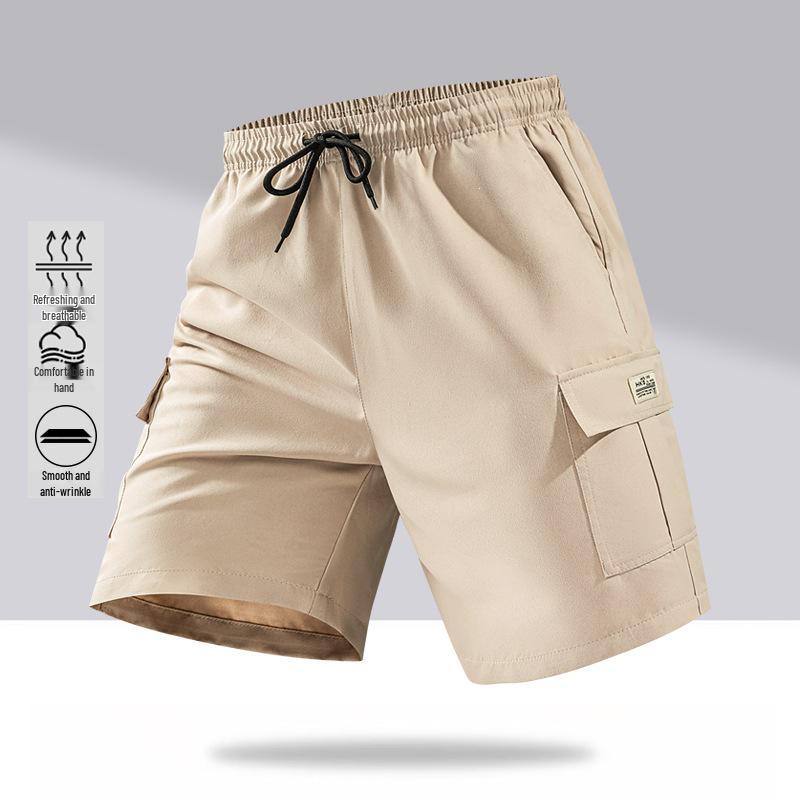 

2026 Free Shipping Special Edition Loose American Style Workwear Shorts, Capris & Running Pants XS хаки