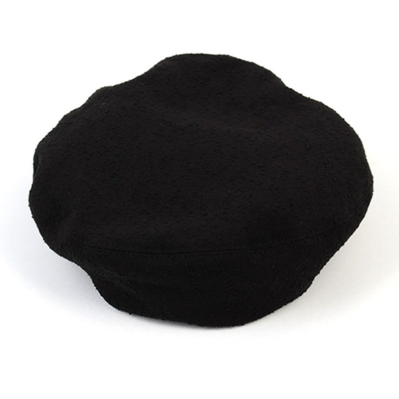 Universal Chemistry Belted Black Towel Knit Beret Beret