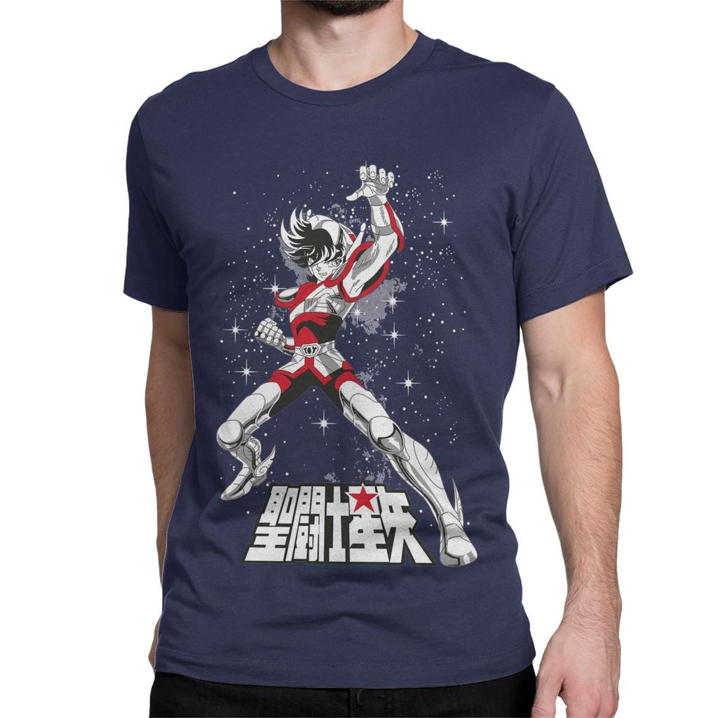 Rycerze Zodiaku Japońska Anime Męska Damska Koszulka Saints Seiya Kreatywne Koszulki Krótki Rękaw Bawełniana Oryginalna Odzież