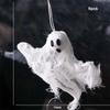 6pcs Trick or Treat White Ghost Pendant Realistic Ghost Hanging Ornament  Patio Porch Decoration