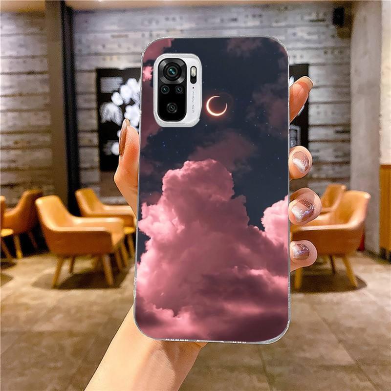 

Мягкий чехол для телефона Kawaii Sky Space для Xiaomi 12 11T 10 9 Redmi Note 11 10 10S Pro Redmi 9 9A 8, прозрачный чехол для телефона Redmi 8