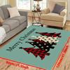 1Pcs Anti Fatigue Kitchen Rugs Christmas Plaid Trees Print Waterproof Non-Slip Thick Cushioned Kitchen Mat Heavy Duty Comfort Standing Mat for Kitchen