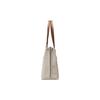 Michael Kors Mk Ruby Monogram Commuter Large Capacity Tote Bag Women Tote Bag Vanilla-White Acorn-Brown 30S3GR0T3B-149