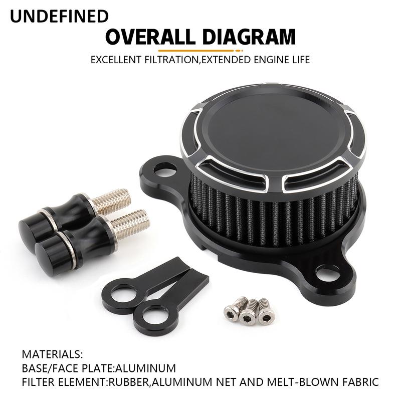 Motorcycle Air Filter CNC Air Cleaner Intake Filters System for Harley Sportster XL883 XL1200 Iron 883 48 Seventy-Two 1991-2023