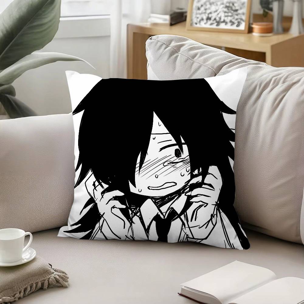 Cute K-Tomoko Kuroki-S Pillow Case Cushion Cover Soft Cute Throw Pillow Case For Car Sofa Pillowcase Polyester With Zipper
