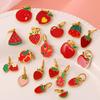 2026 Creative Simple and Versatile New Small Fresh Pendant Colored Dripping Strawberry Apple Cute Pendant Female