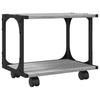 Printer Stand 2 Shelves Grey Sonoma 41x28x33.5cm Engineered Wood