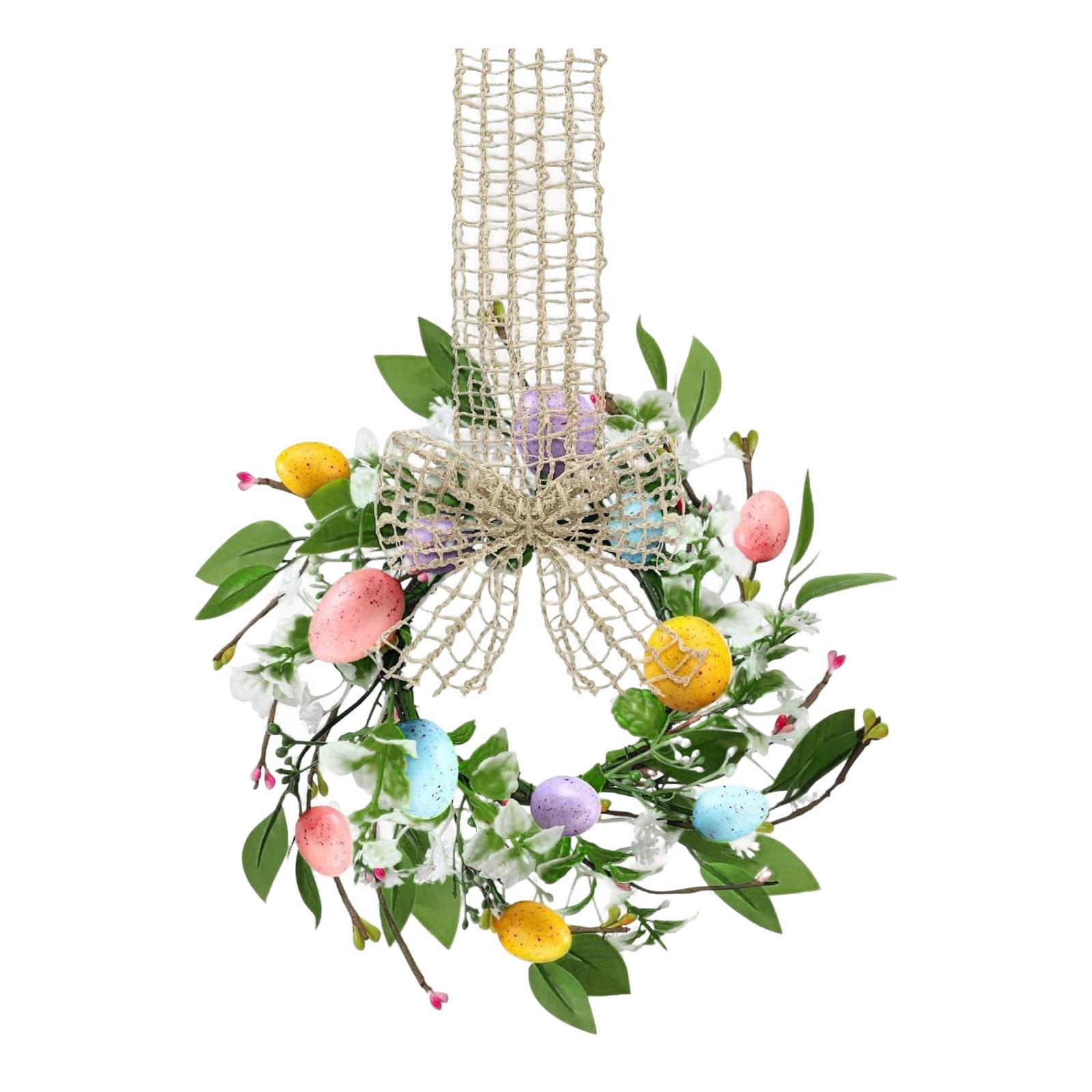 

Easter And Spring Wreaths, Suitable For Kitchen Cabinets, Artificial Easter Egg Wreaths For Spring.