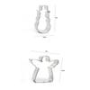 Christmas Cookie Cutters Stainless Steel Snow Form Biscuit Mold DIY Fondant Chocolate Cake Decorating Tools