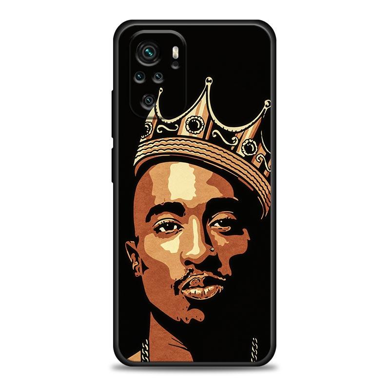 

Чехол для телефона с изображением хип-хоп рэп-исполнителя 2Pac Tupac Shakur для Xiaomi Redmi Note 11 10 9 8 Pro 9S 8A 10S 11S Чехол для Redmi Note 8Pro 10Pro Redmi Note 8T