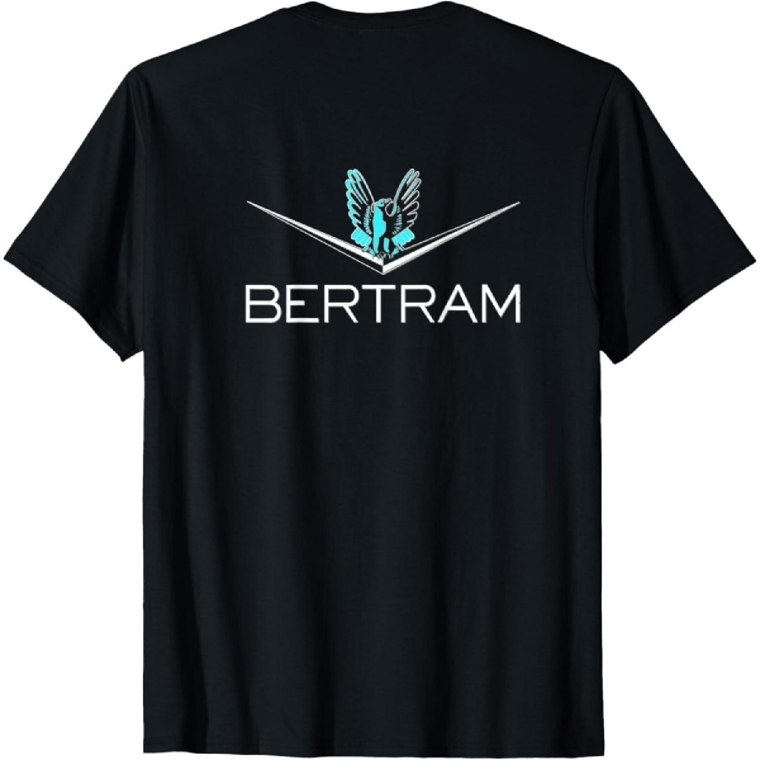 Дизайн яхты Bertram Напечатано на спине и коротких рукавах S
