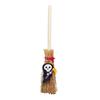 Mini Witch Broom Car Pendant Wooden Halloween Ornament for Rearview Mirror 1:6/1:12 Miniature Doll Houses Scale Accessory