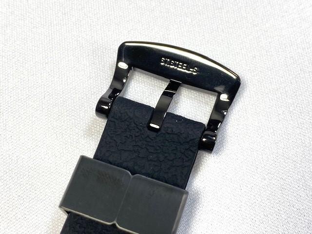 R03E011M0 SEIKO Prospex 20mm Silicone Band Black and Via (for SBDC153/ 6R35-01T0 Others) (Ships Nekoposu)