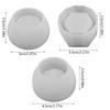 3 Pcs Handmade Round Bowl Hexagon Cup Dishes Resin Mold Fruit Tray Plate Jewelry Box Casting Mold UV Crystal Epoxy Molds