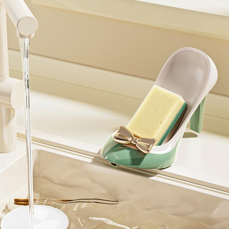 Suction Cup Soap Dish Shower Soap Holder High Heels Soap Box Keep Soap Dry Holder Bathtub Soap Holder Corner Soap Dish For