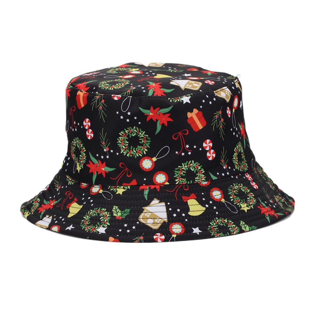 Personalisierter Weihnachts-Print Outdoor Fischerhut - Weihnachtsmann-Design für Männer und Frauen