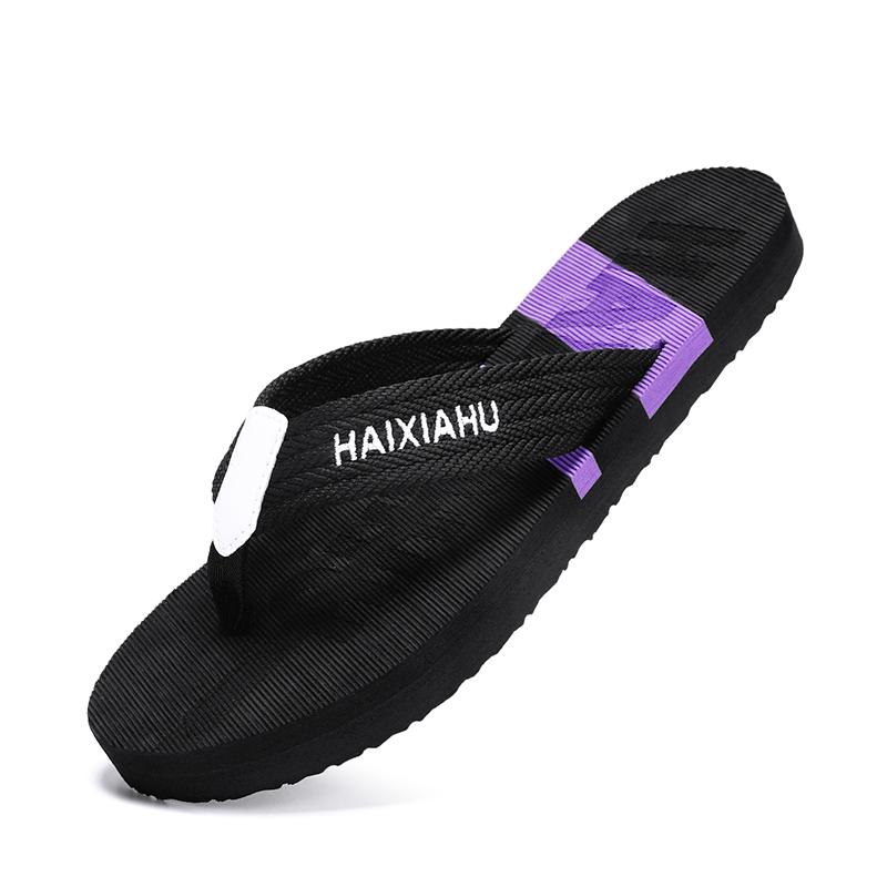 Summer New Lightweight Rubber Woven Slippers Fashion Casual Outdoor Sandals Breathable Non-slip Beach Shoes for Men