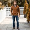 Activewear Men Quarter Zipper Pullover Sweatshirt, Mock Neck Long Sleeve Casual Lightweight Athletic Tops Shirt, Loose Fit Fall Winter for Workout